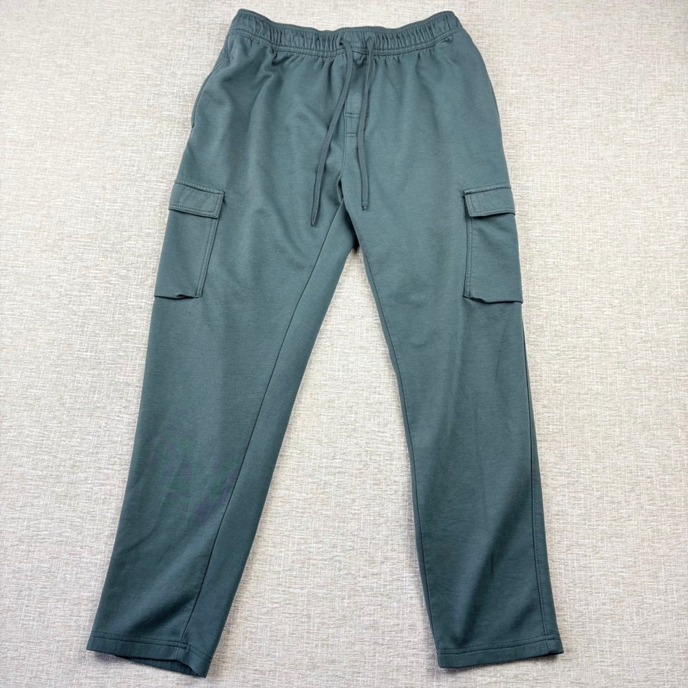 Leg3nd Discovery Mens Large Cargo Sweatpants Sage Green Joggers
